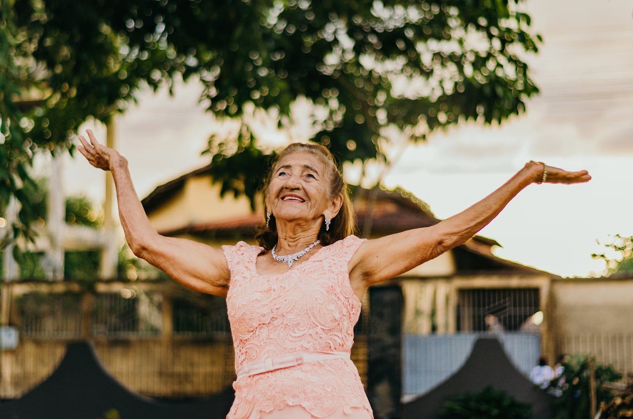 A woman in one of the senior-friendly towns in Texas