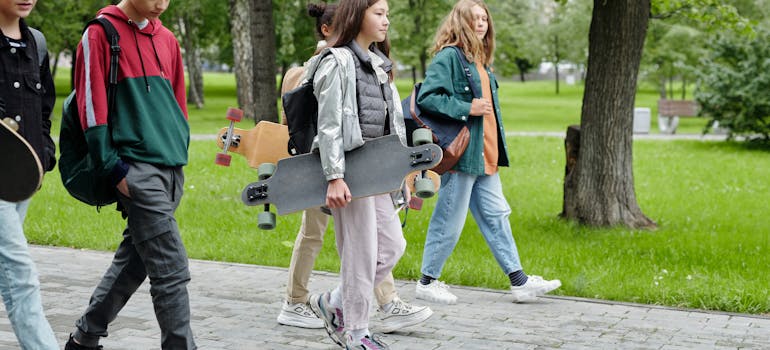 Friends in the park