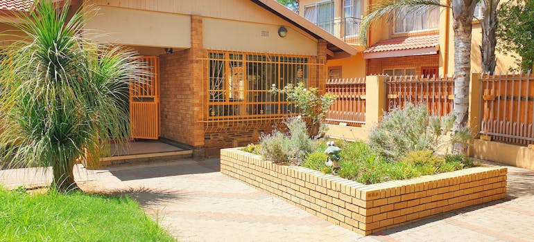 A house with a garden