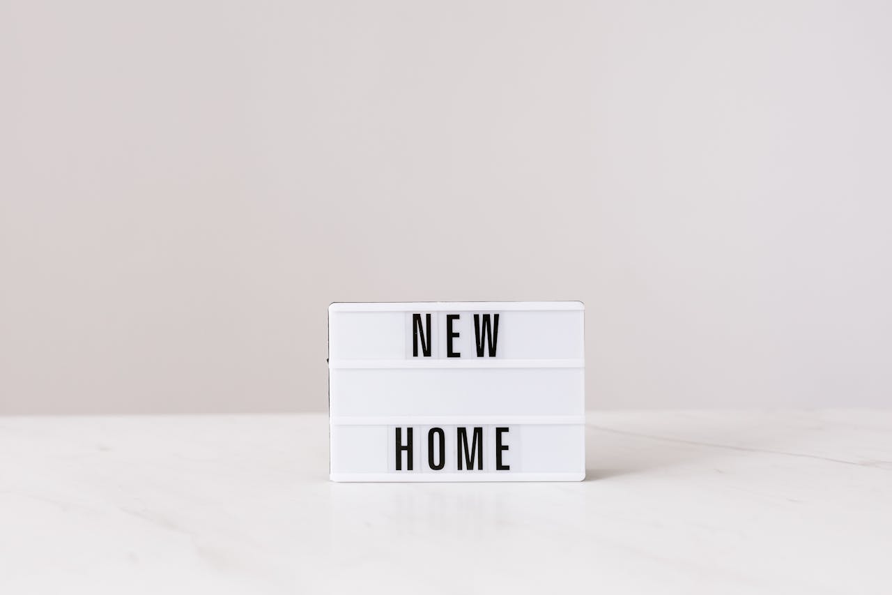 New home sign