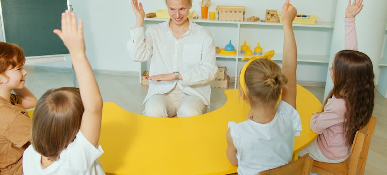 Kids in the school