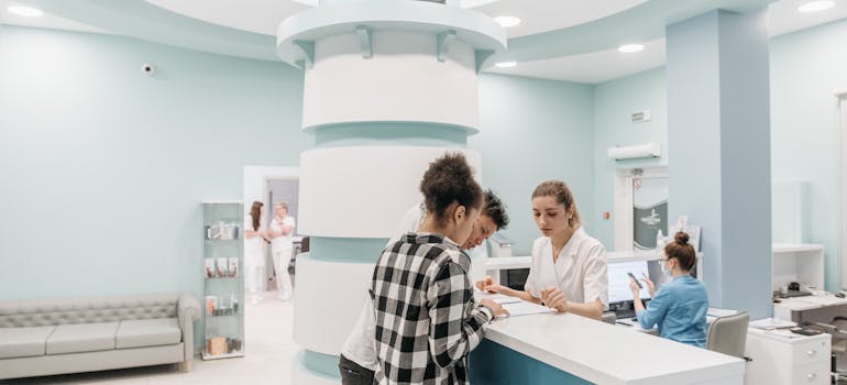 A couple in the clinic