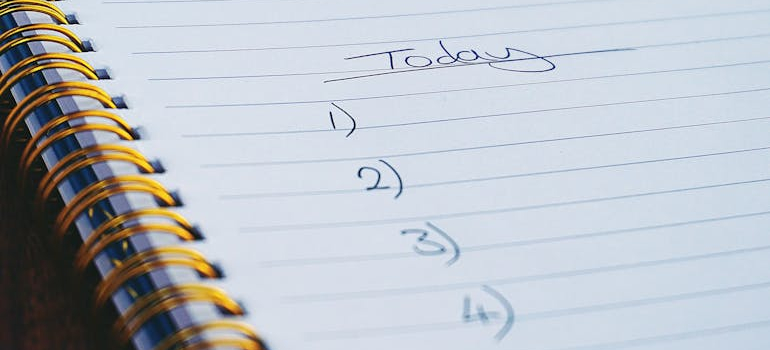an empty checklist