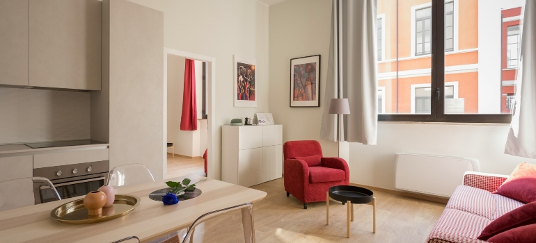 Furniture in an apartment