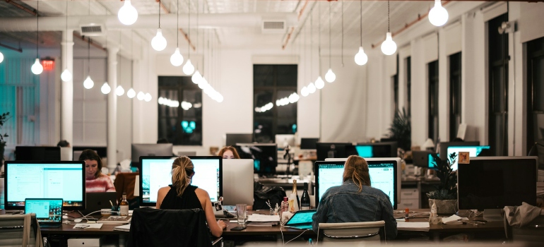 People in an office