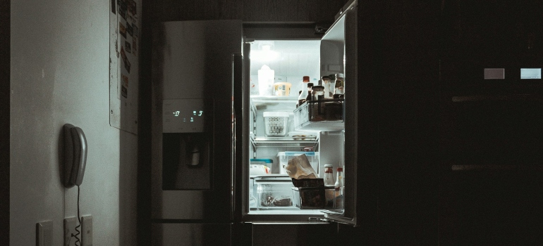 Open fridge