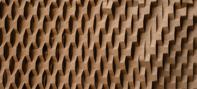 What are the types of packaging materials honeycomb paper cushioning for protection.