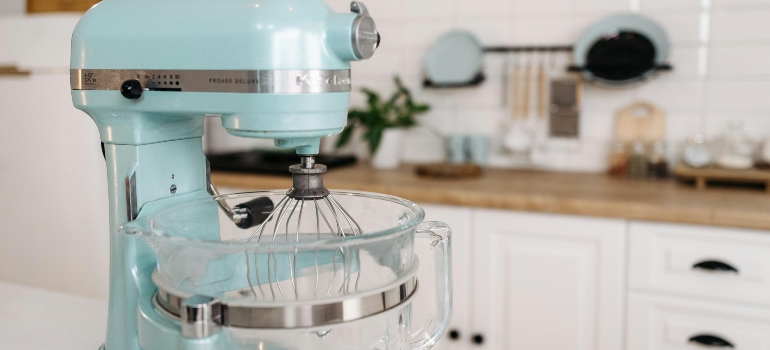 How to pack small kitchen appliances for moving stand mixer ready for packing.